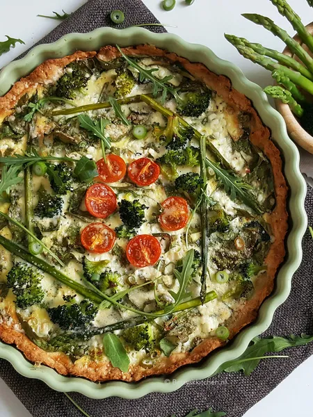 Quiche groene groenten