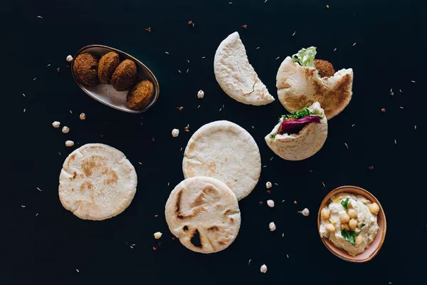 Pita vega shoarma met gebakken aardappel