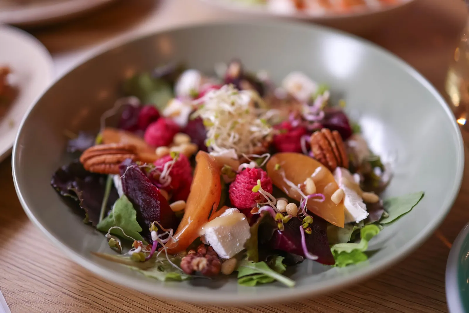 Pompoensalade met geitenkaas